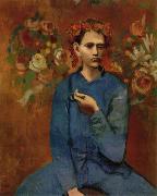 pablo picasso Garcon a la pipe oil on canvas